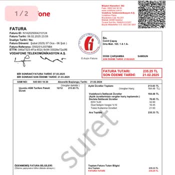 Vodafone Faturasında Bilgilendirilmeden Eklenen Ücret Şoku