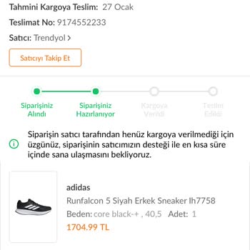 Trendyol'dan Sipariş Verdim, Ayakkabılar Hâlâ Gelmedi