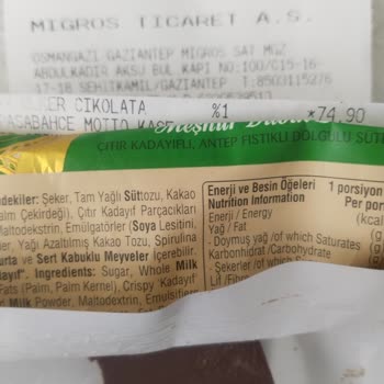 Ülker Çikolatasından Çıkan Sert Cisim Şoku