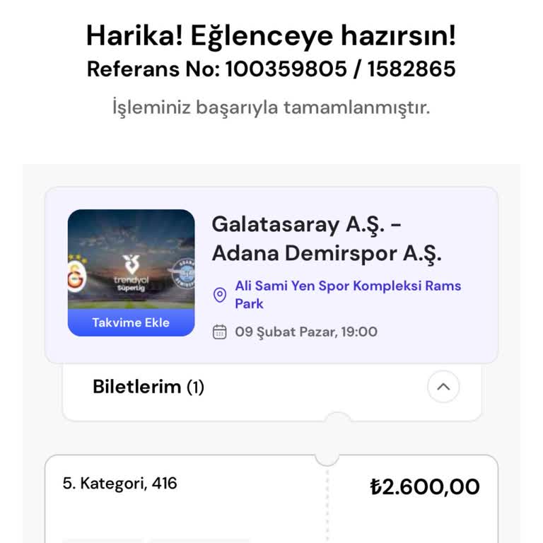 Maç Keyfimiz Yarım Kaldı: Bilet İadesi Talebi