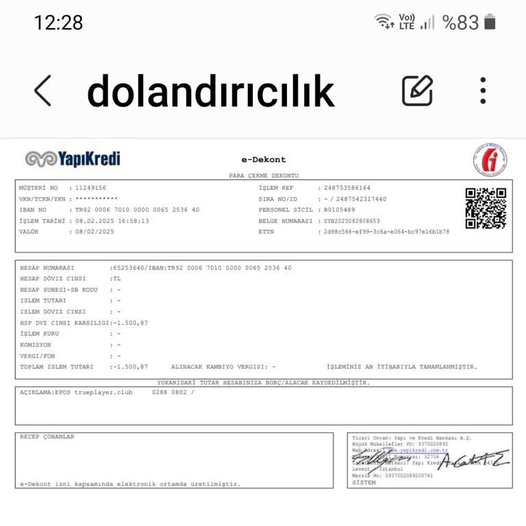 İzinsiz Para Çekimi Şoku