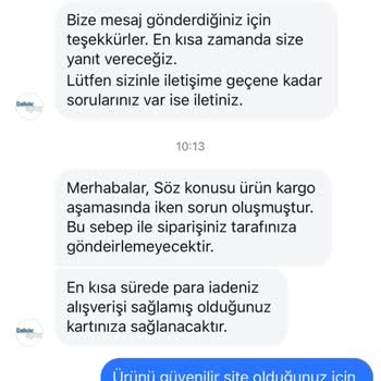 Sipariş İptali Ve Stok Sorunu Yaşadım