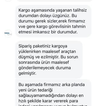Sipariş İptali Ve Stok Sorunu Yaşadım