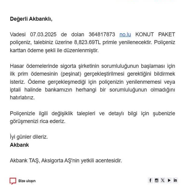 Konut Sigortası Yenileme Sorunu Ve Banka İletişim Karmaşası