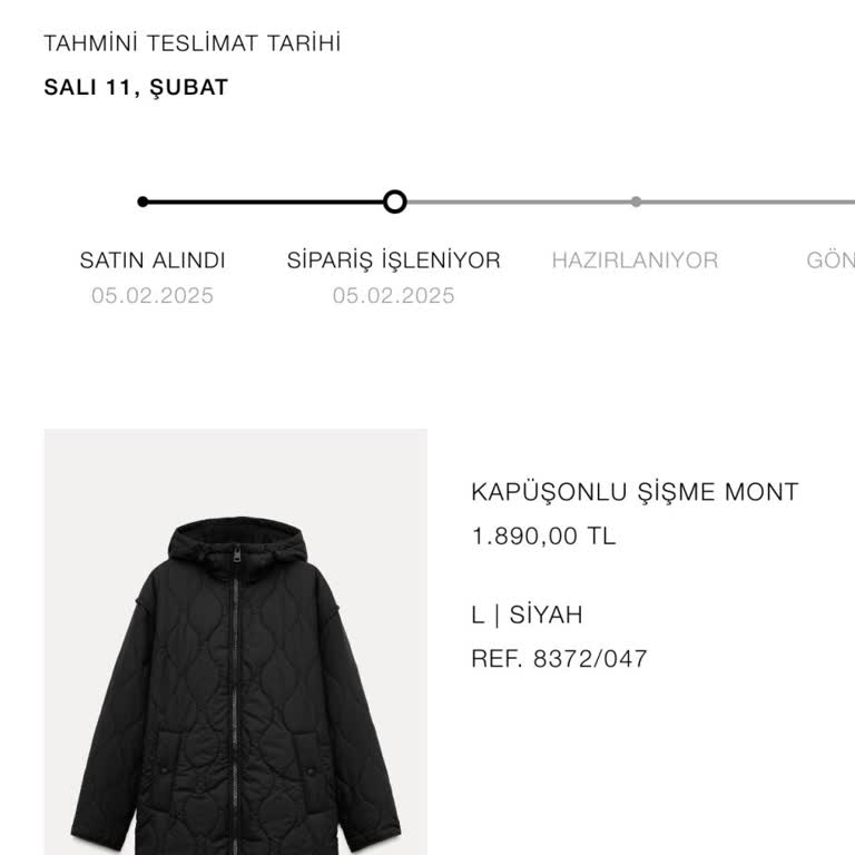 Zara Siparişim Neden Hala Kargolanmadı