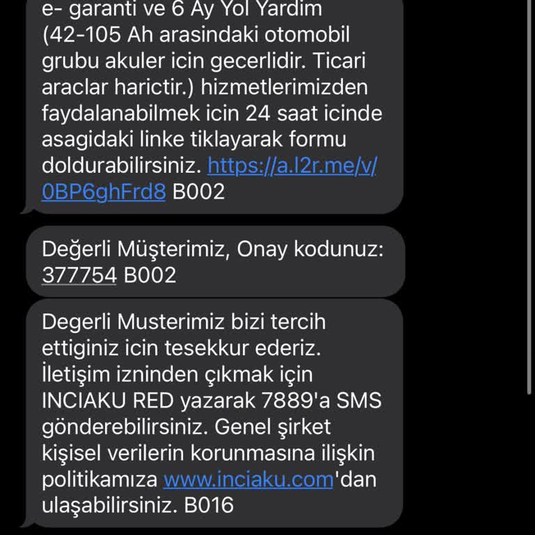 İnci Akü'nün Erken Bozulması Ve Yetersiz Müşteri Hizmeti