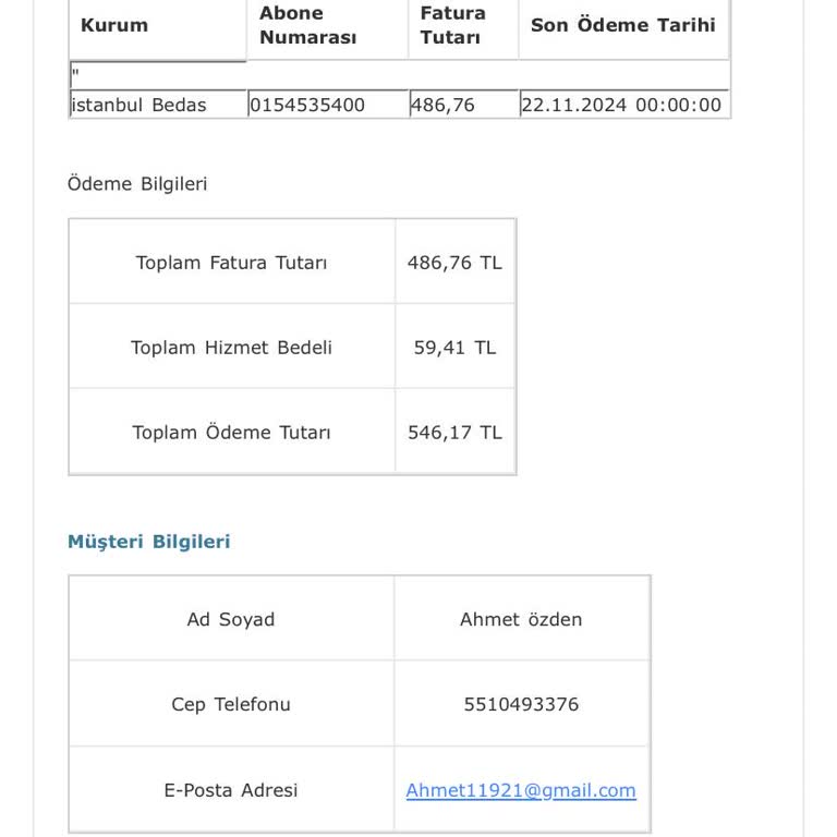 Ödenmiş Fatura Hatası: CK Boğaziçi Elektrik Mağduriyeti