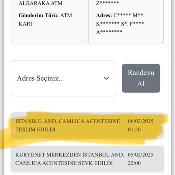 Kuryenet İle Teslim Edilmeyen Banka Kartı Sorunu