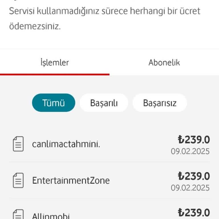 Canlı Maç Tahminleri İzinsiz Mobil Ödeme Ve Üyelik Mağduriyeti!