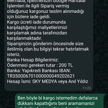 Sürekli Aramalar Ve Haksız Kargo Ücreti Talebi