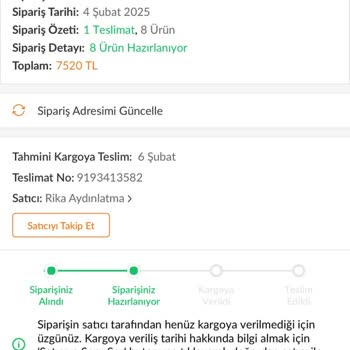 Trendyol'dan Sipariş Verdim, Ürünlerim Hala Gelmedi
