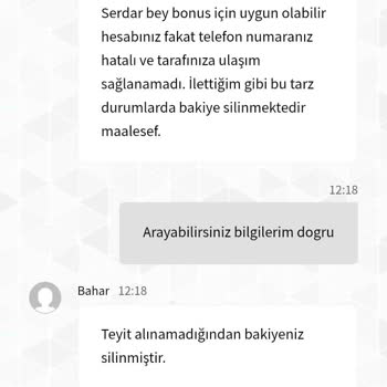 Kazancım Silindi Ve Bonus Hakkım Engellendi