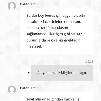 Kazancım Silindi Ve Bonus Hakkım Engellendi
