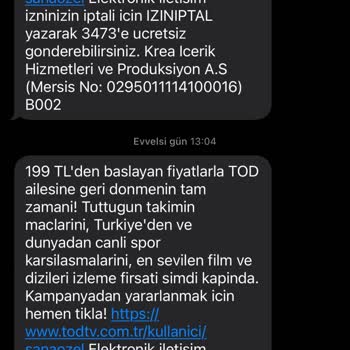 İstenmeyen SMS'ler Ve Ulaşılamayan Destek