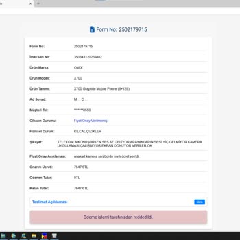 KVK Yetkili Servisinde Garanti Kapsamında Çelişkili Ve Yetersiz Hizmet