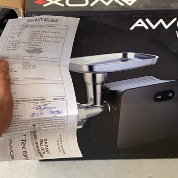 Awox Kıyma Makinesi Garantisi Sorunu