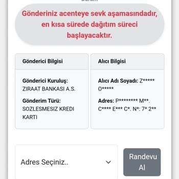 Kredi Kartı Teslimatında Kayıp Şube Sorunu