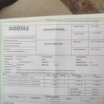 Doğtaş Koltukta Erken Pamuklanma Sorunu