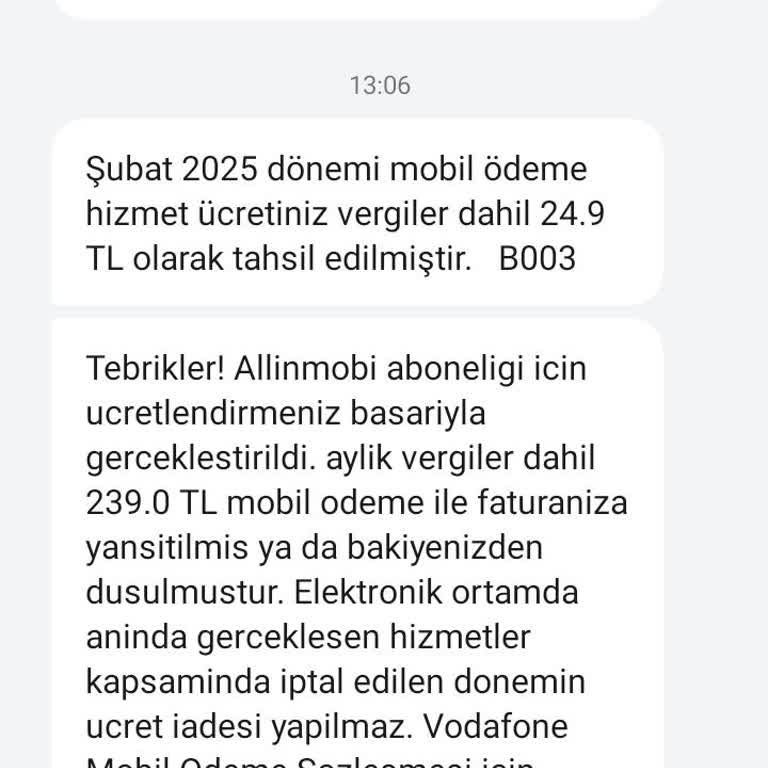 İzinsiz Abonelik Ve Faturalandırma Şikayeti