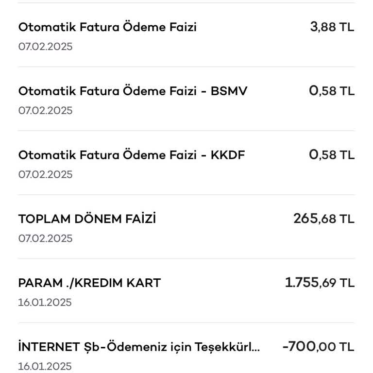 Haksız Kredi Kartı Aidatı İadesi Talebi