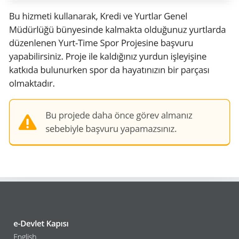 Yurt Time Spor Projesinde Başvuru Engeli: Eşitlik Talebi