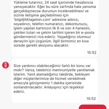 Tıkla Gelsin Cüzdanı Ödeme Sorunu: Yetersiz Bakiye Hatası