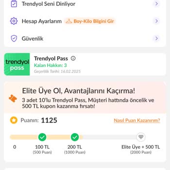 Trendyol'da Puanlarım Sürekli Düşüyor Ve Elit Üye Olmam Engelleniyor