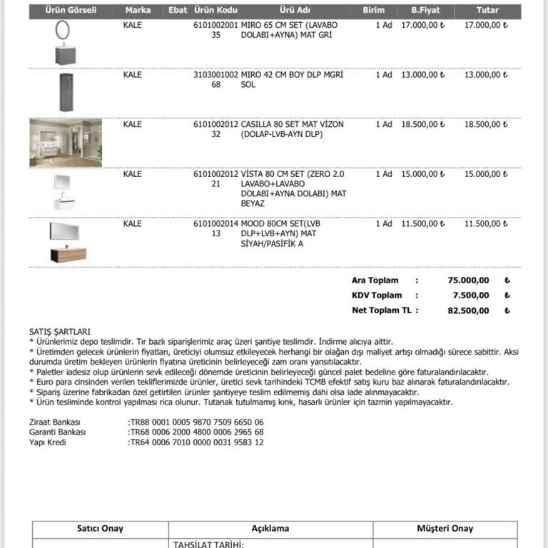 Kale Yapı'dan Eksik Ürün Teslimatı
