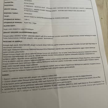 Trendyol Ve Migros'tan Alınan Ürünle İlgili Mağduriyet