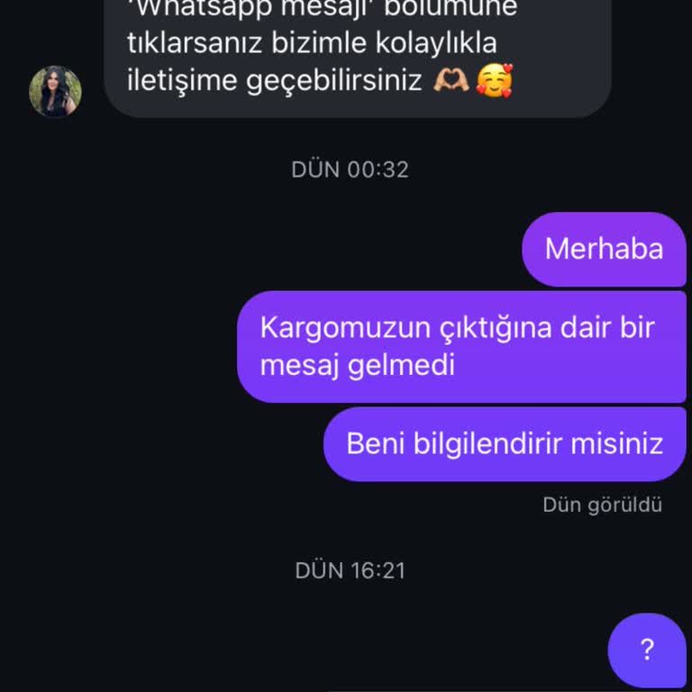 Saat Siparişimde Yaşadığım Sorunlar