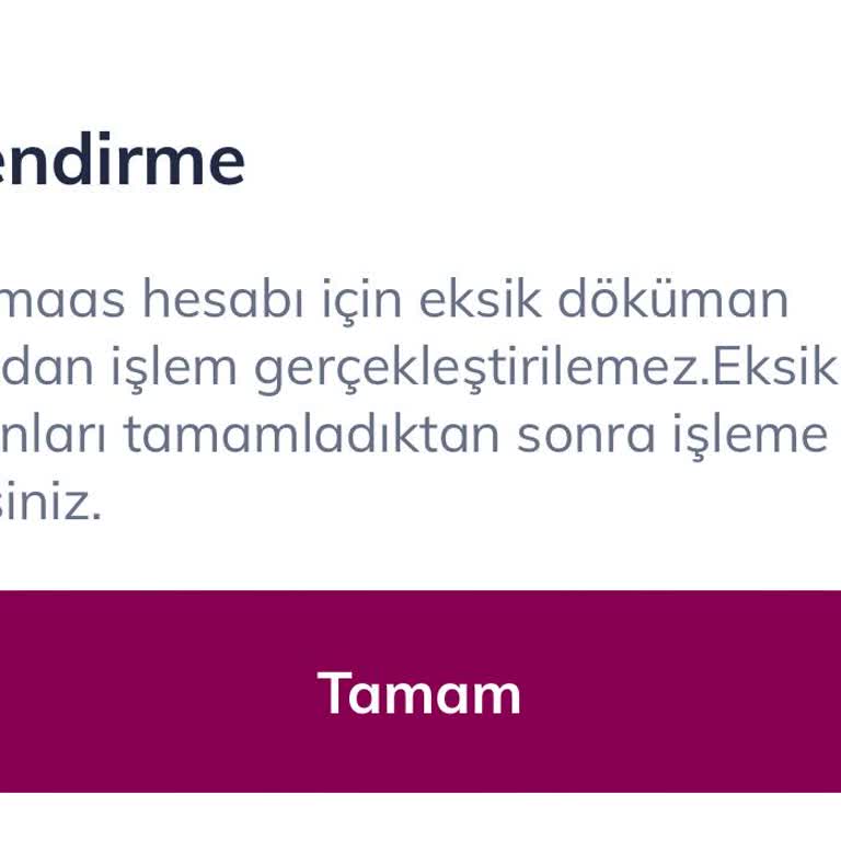 Maaş Hesabında Sürekli İşlem Engeli