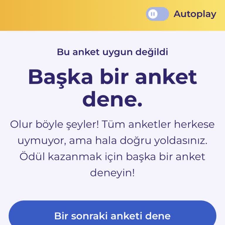 Anket Uygulamasında Sürekli Hüsran