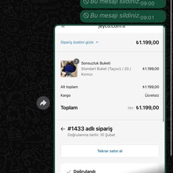 Yanlış Site Üzerinden Verilen Çiçek Siparişi Ve İletişim Sorunu