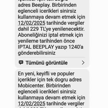 Yanlış Abonelik Mesajı İle Sinir Bozucu Durum