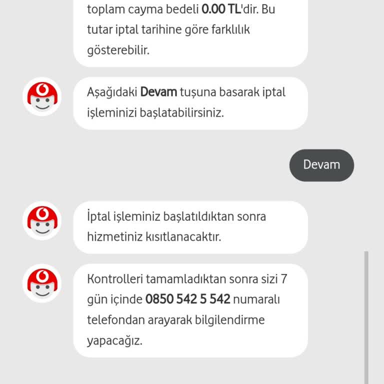 Vodafone'dan Yanlış Tarife Ve Cayma Bedeli Mağduriyeti