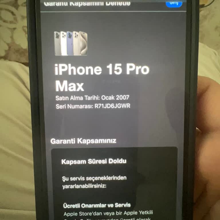 Yurt Dışından Aldığım Apple Telefonun Seri Numarası Sorunu