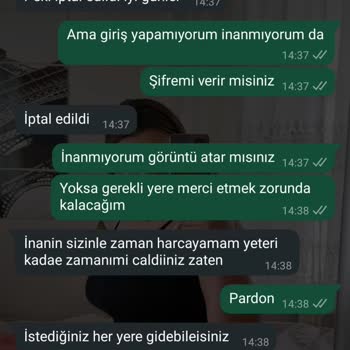 Yanlış Hesap Bilgileriyle Giriş Sorunu