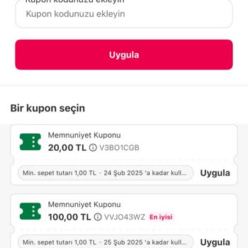 Yemek Sepeti Kupon Kullanım Sorunu