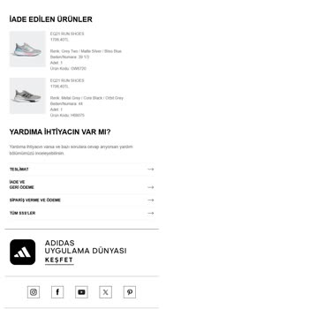 Adidas İade Sürecinde Mağduriyet Ve Gecikme