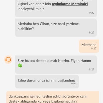 Teslim Edilmeden Teslim Edildi Gözüken Sipariş