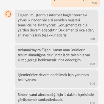 Teslim Edilmeden Teslim Edildi Gözüken Sipariş