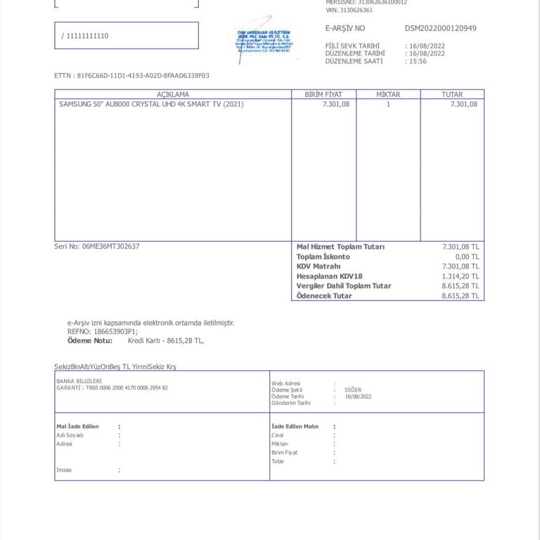 Samsung AU8000 Televizyonun Kronik Açılma Sorunu Ve Yetersiz Destek