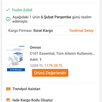 Trendyol Medikalfırsat Satıcısı Dönüş Yapmadı