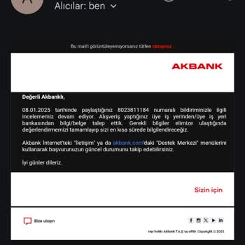Akbank'ta Müşteri Hizmetleri Ve İade Süreci Sorunu