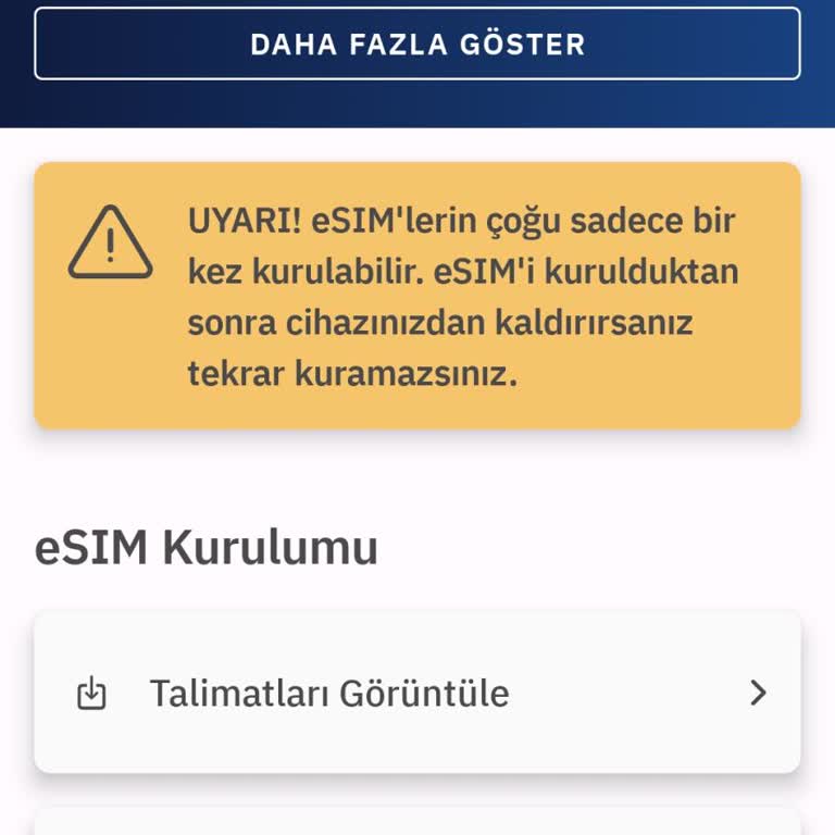 E-Sim Desteği Olmayan Telefon Hayal Kırıklığı