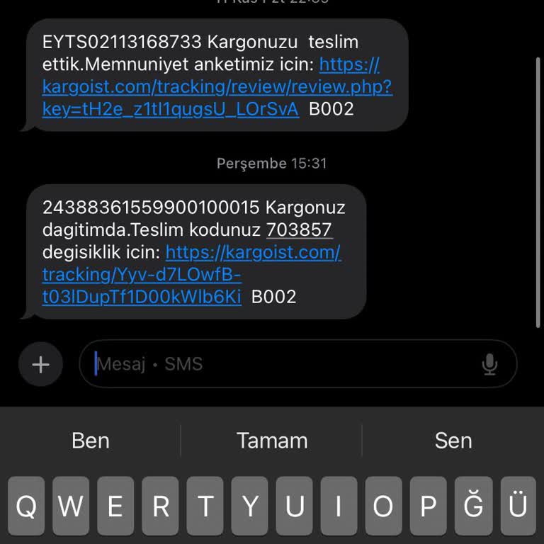 Kargo Teslimatında Sürekli Gecikme Ve İletişimsizlik Sorunu