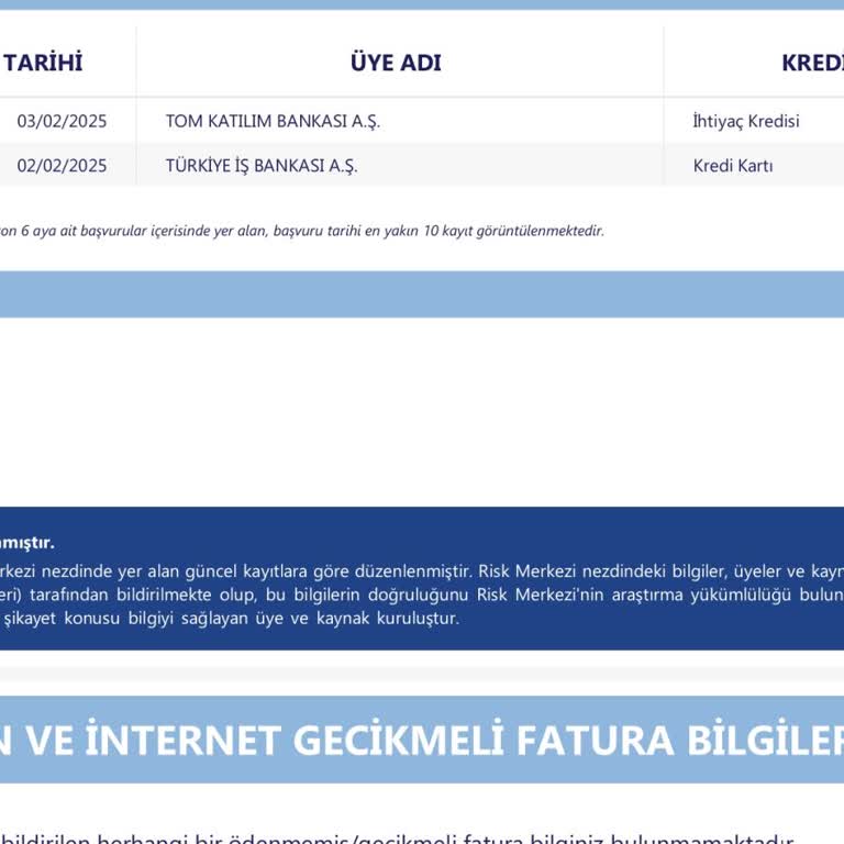 Beklenmedik Kredi Başvurusu Şoku