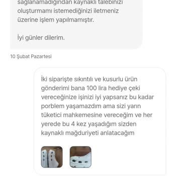 Sürekli Kusurlu Ürün Ve İlgisiz Müşteri Hizmetleri