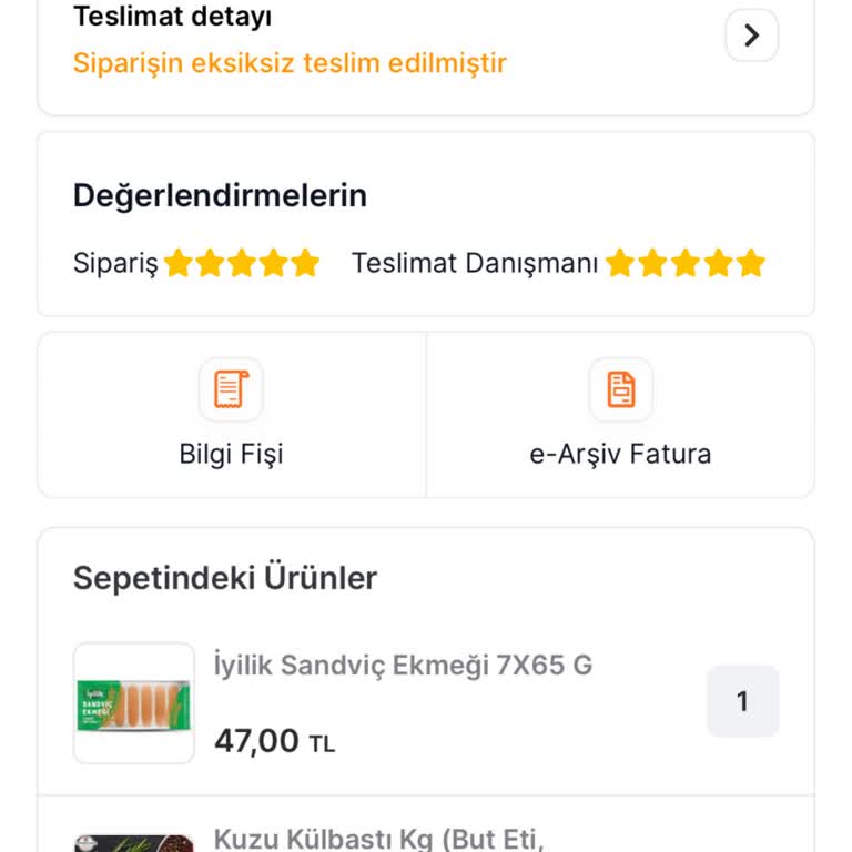 Migros Sanal Market Kazanımlarım Yüklenmedi