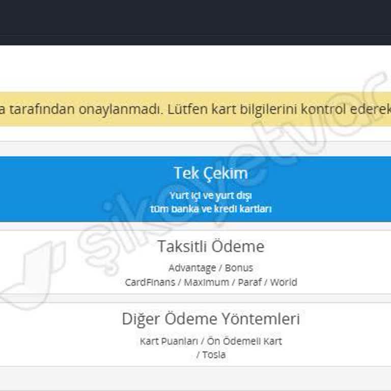 Ziraat Genç Kart İle İnternet Alışverişi Sorunu